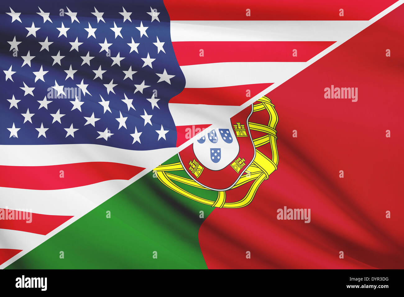 USA and Portuguese flag. Part of a series Stock Photo - Alamy