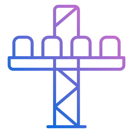 Drop tower Generic gradient outline icon