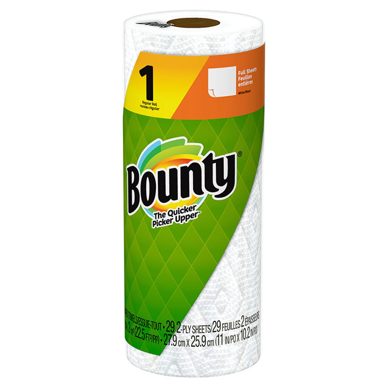 Bounty Regular Roll - White Full Sheet - Shop Bounty