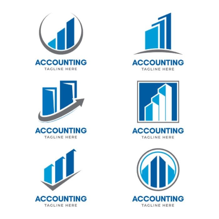 Free Simple Flat Accounting Logo template to edit