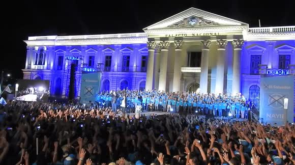 Election campaign closing for Salvadoran presidential candidate Nayib ...