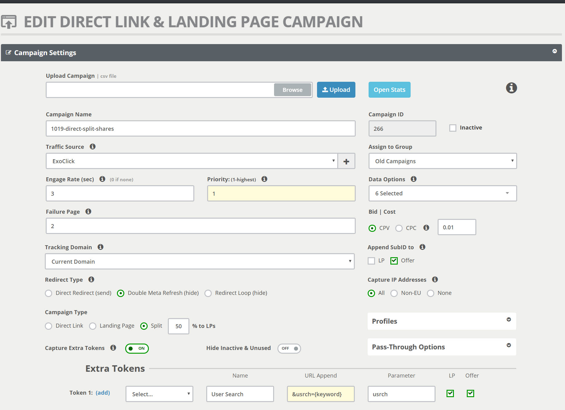 Direct Link & Landing Page Campaigns Setup | CPV Lab Pro Documentation