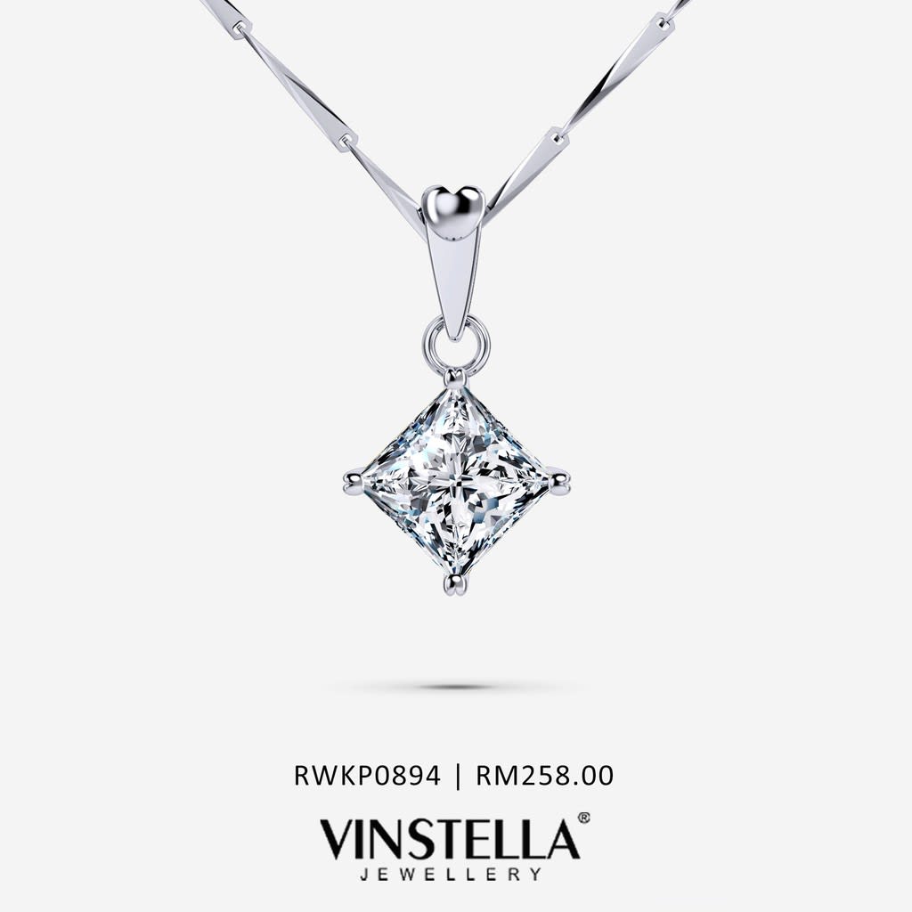 VINSTELLA OFFICIAL - Blisses Princess Pendant - Rhodium Plated ...