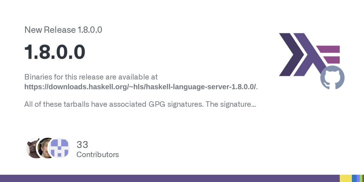 haskell-language-server 1.8.0.0 released! : r/haskell