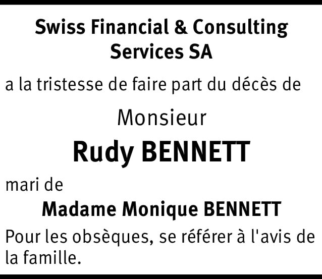 Rudy Bennett | Hommages