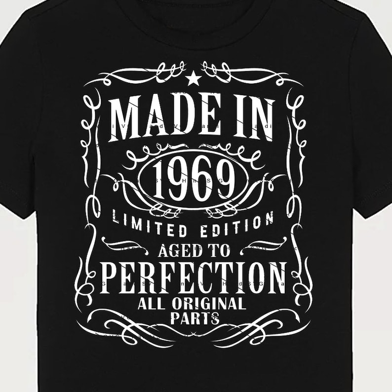 1969 Birthday SVG PNG 1969 Birthday Vintage 1969 Aged to Perfection ...