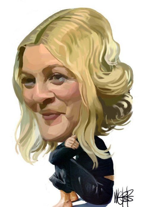 Drew Barrymore | Celebrity caricatures, Caricature, Caricature artist