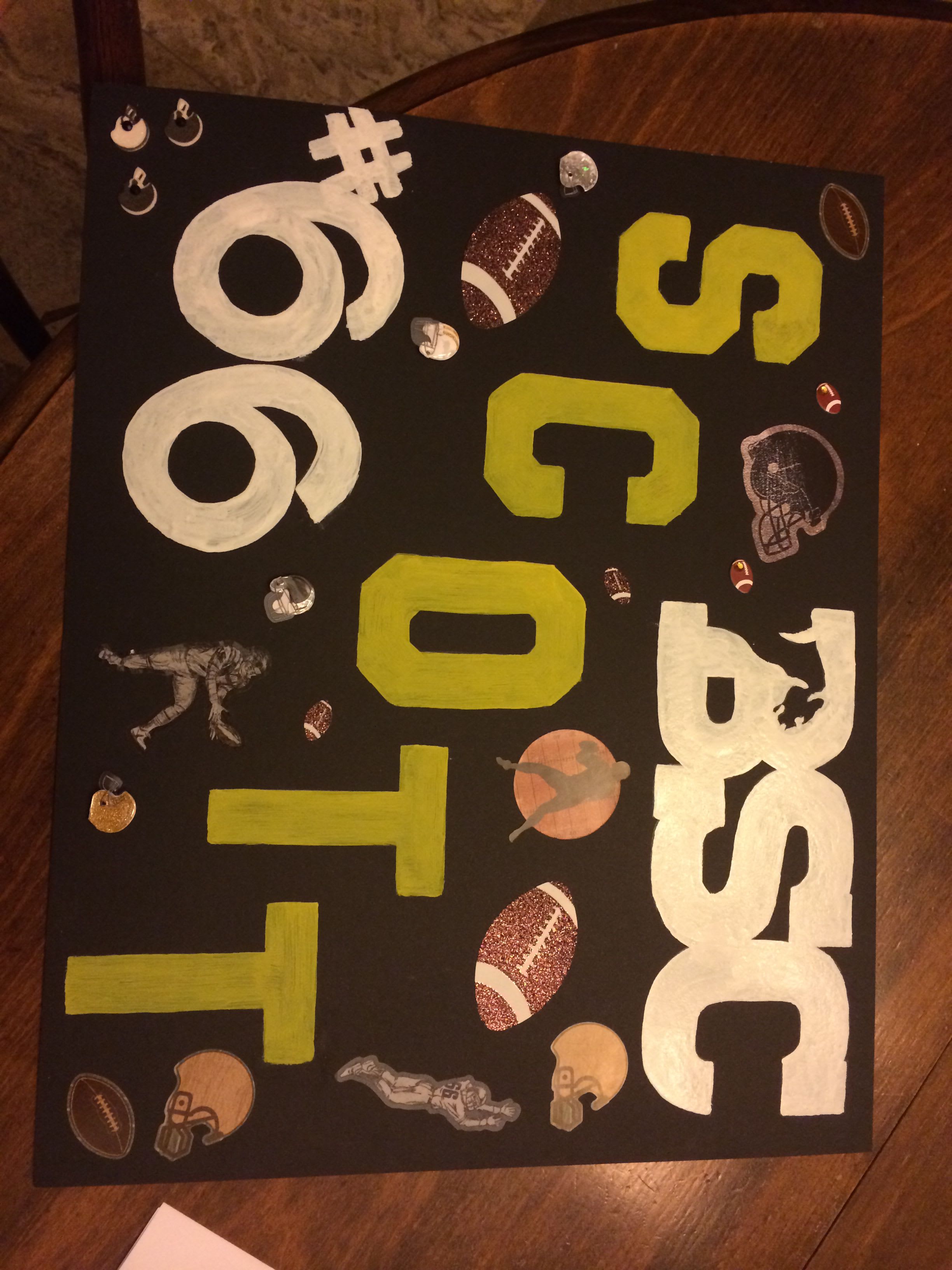 Homemade High School Football Poster Ideas