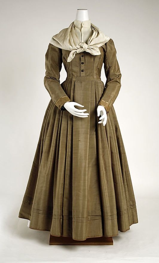 VESTIDO 1850S AMERICA | 19th century fashion, Historical dresses, 1800s ...