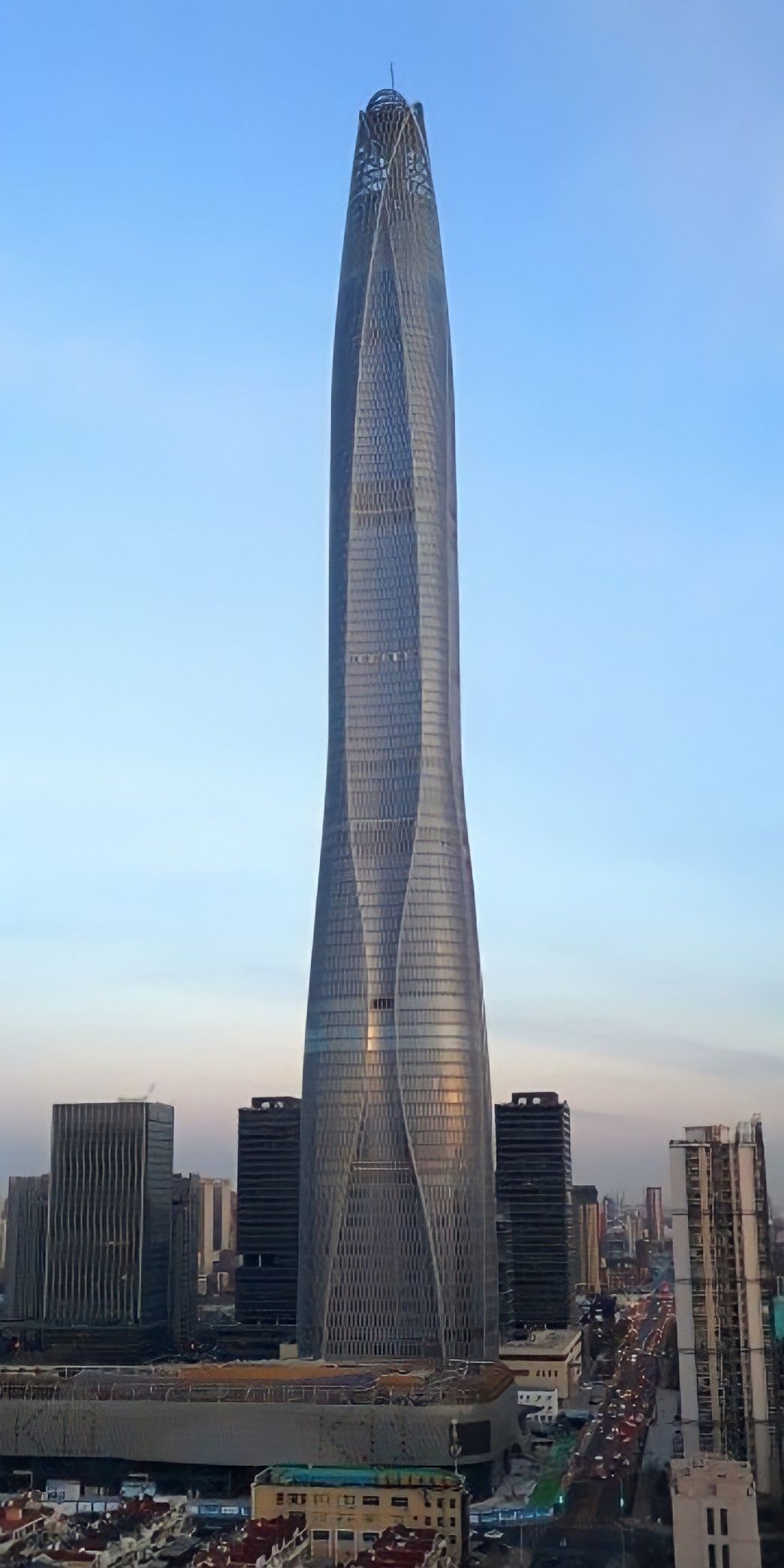 TIANJIN TOWER ( tianjin CTF finance centre ) | Skyscraper architecture, Sky