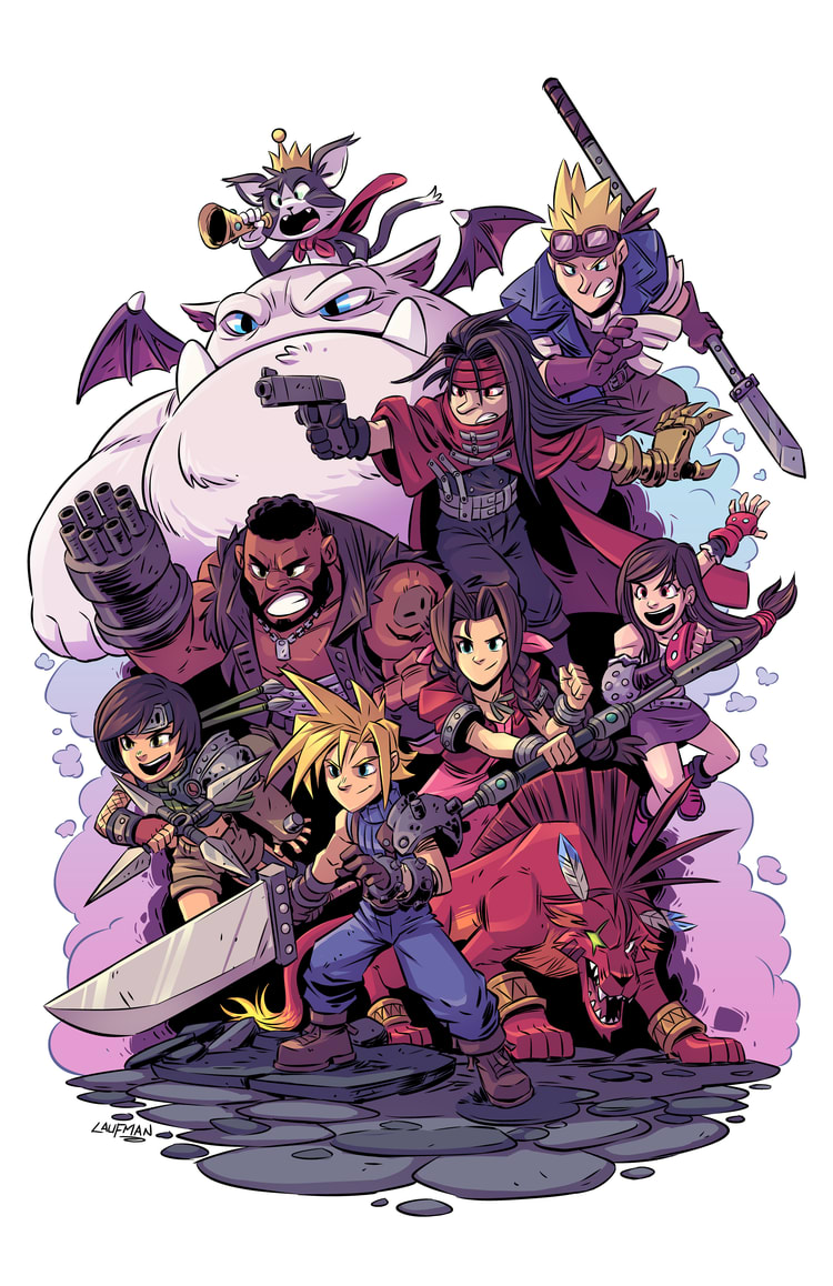 Final Fantasy VII Characters by Derek Laufman : r/FinalFantasy