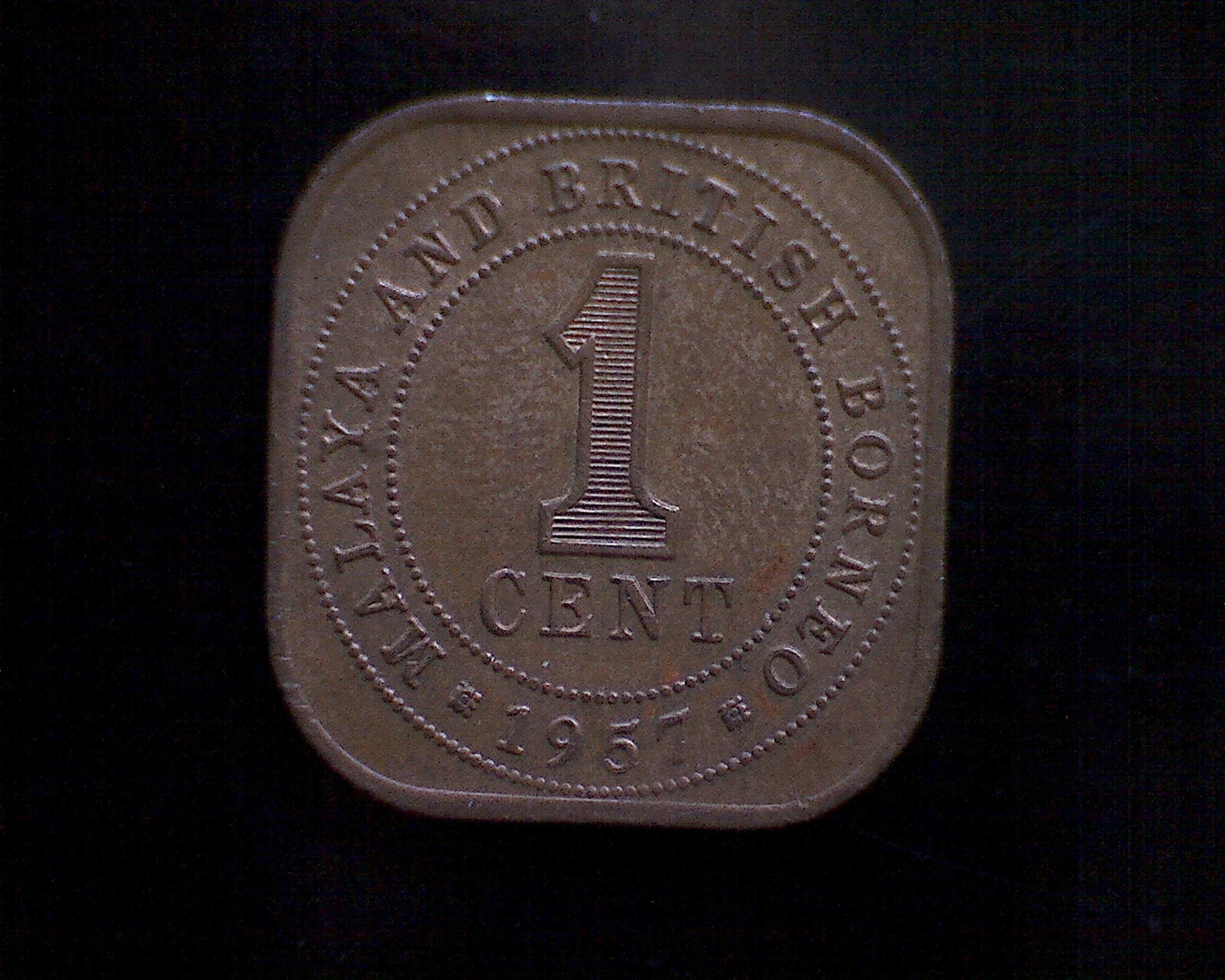 1957 MALAYA & BRITISH BORNEO ONE CENT QUEEN ELIZABETH 11 - For Sale ...