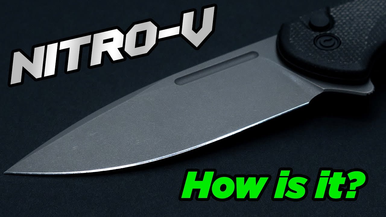 Let’s Talk Nitro-V Blade Steel + Out of Box Sharpness Cut Test - YouTube