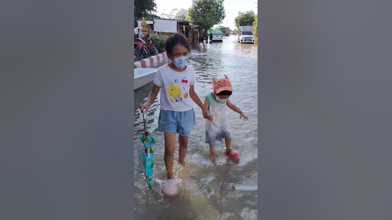 Flooding in Ban Len Subdistrict, Ayutthaya 8/10/2022 - YouTube