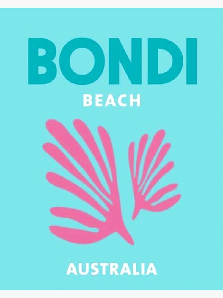 "Bondi Beach Preppy Artwork" Art Print for Sale by lcd93 | Redbubble