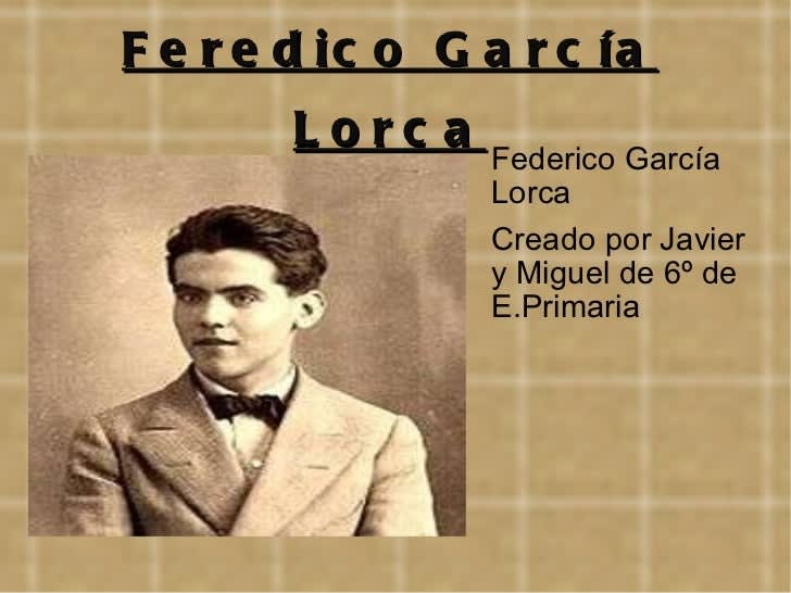 Biografía federico garcía lorca miguel & javier