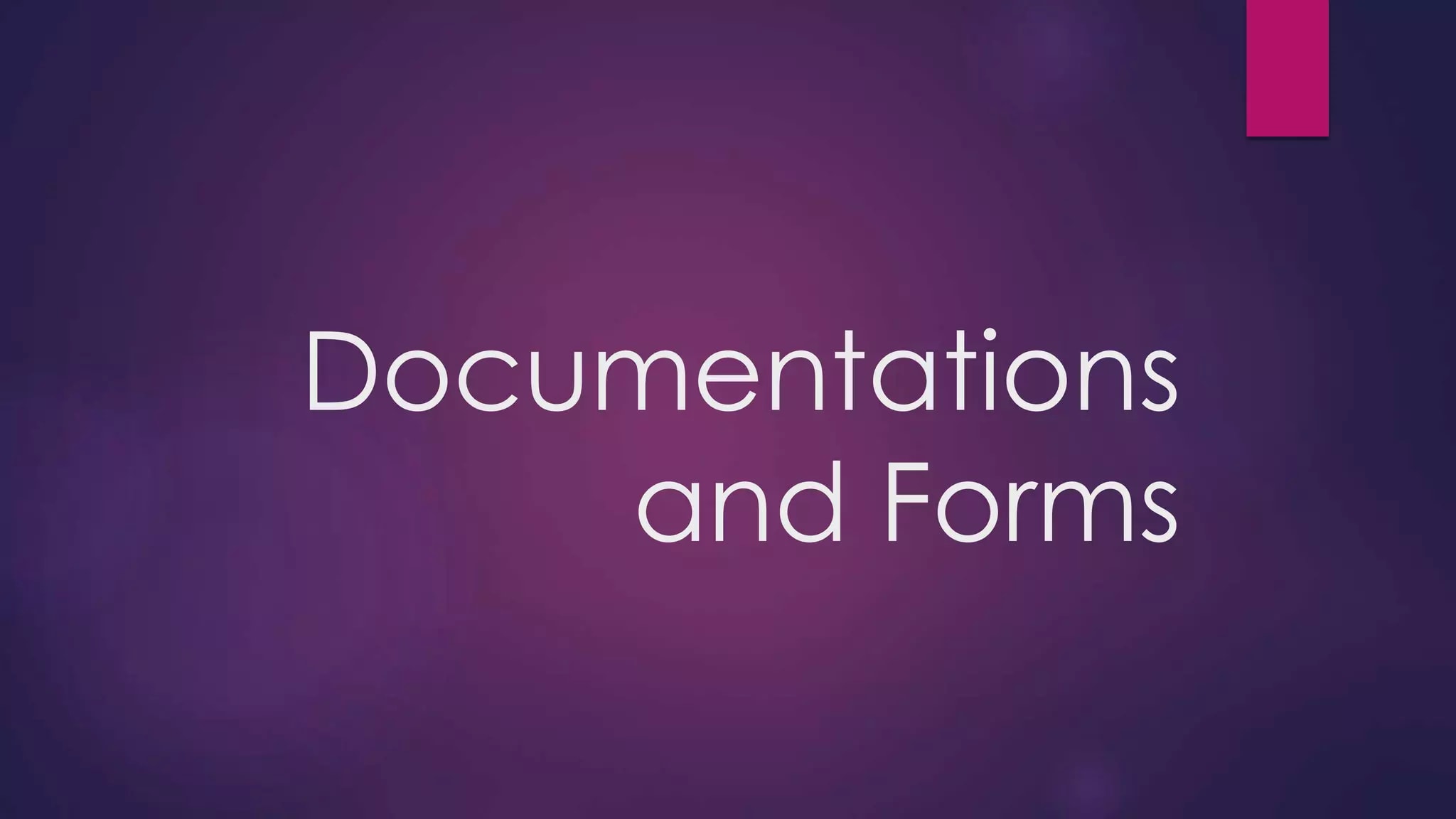 Documentations and forms banking 2 | PPT