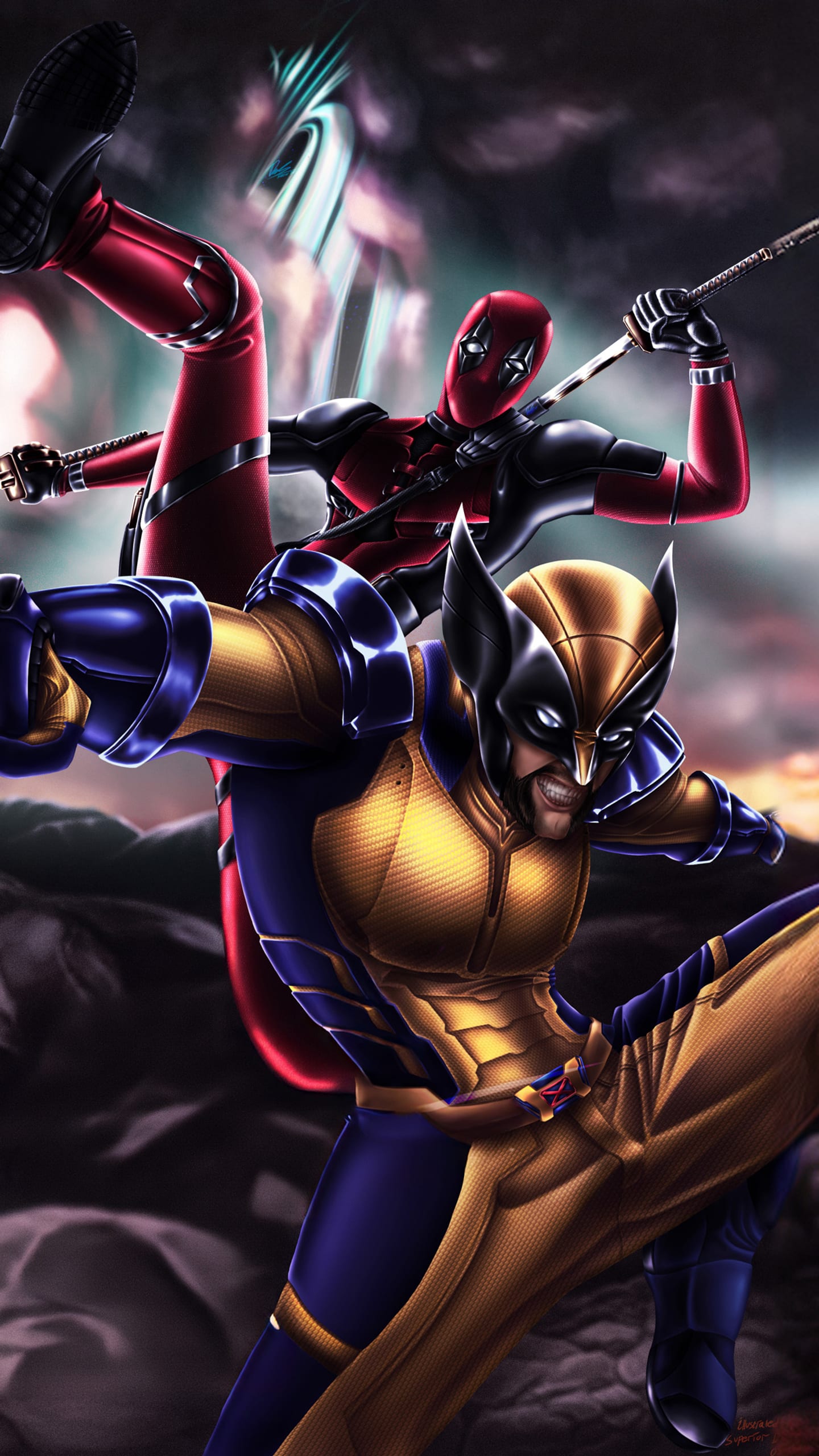 1440x2560 Deadpool And Wolverine Power Control Samsung Galaxy S6,S7 ...