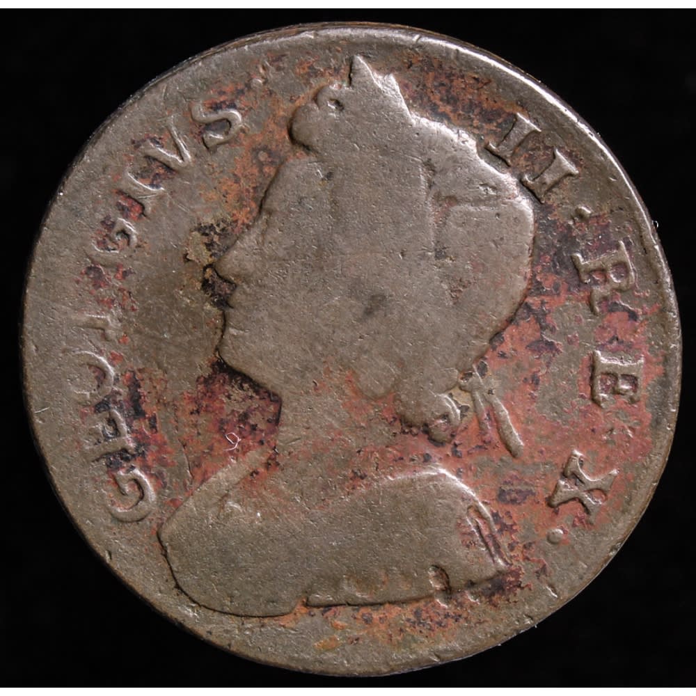 1738 GEORGIVS II REX. Colonial Half-Penny | Pristine Auction