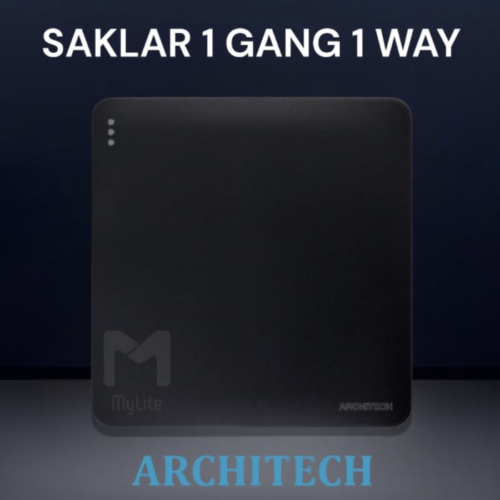 Jual Saklar Lampu Architech Infinity Black A63 Hitam 1 Gang 1 Way ...