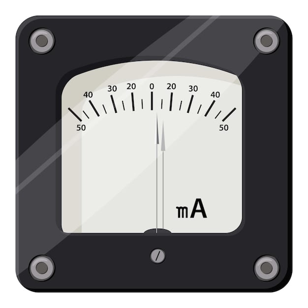 Premium Vector | Ammeter icon Cartoon illustration of ammeter vector ...