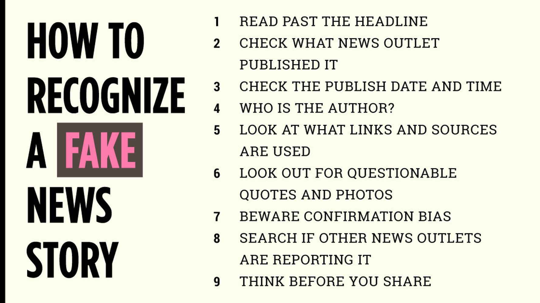 How To Recognize A Fake News Story | HuffPost Latest News