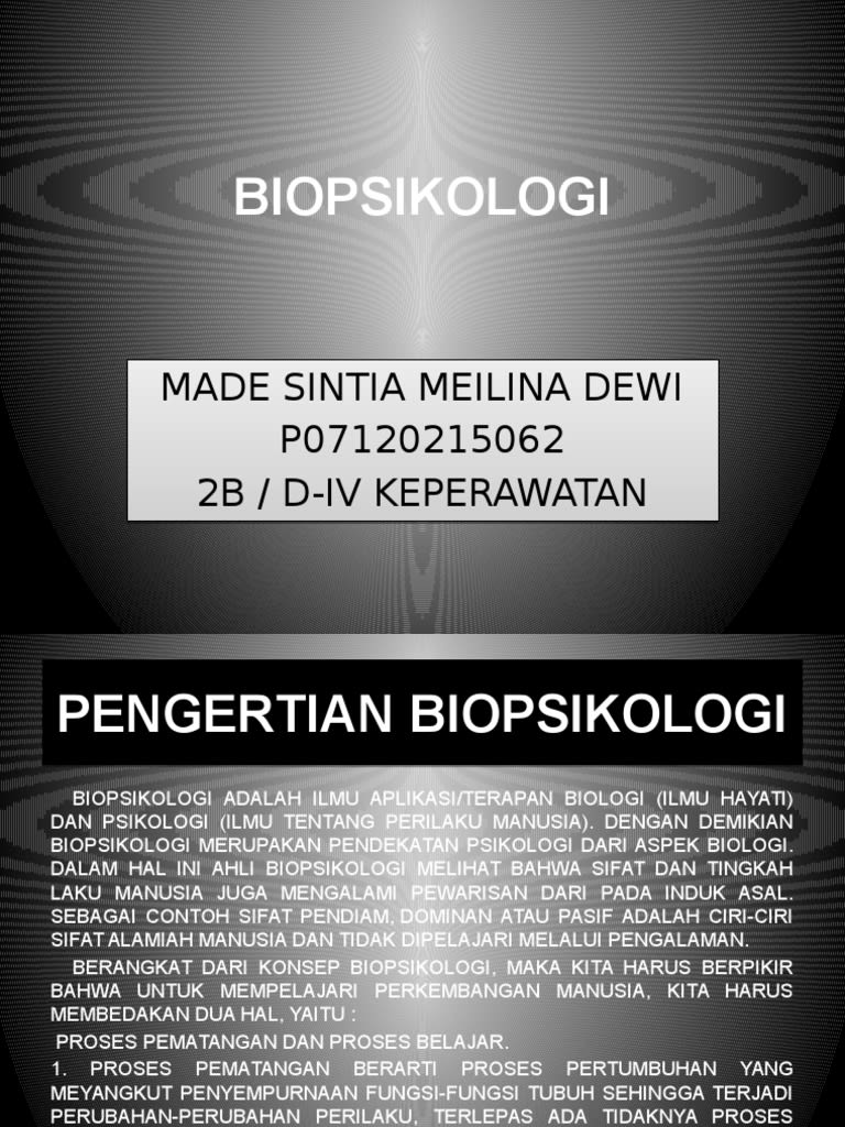 BIOPSIKOLOGI