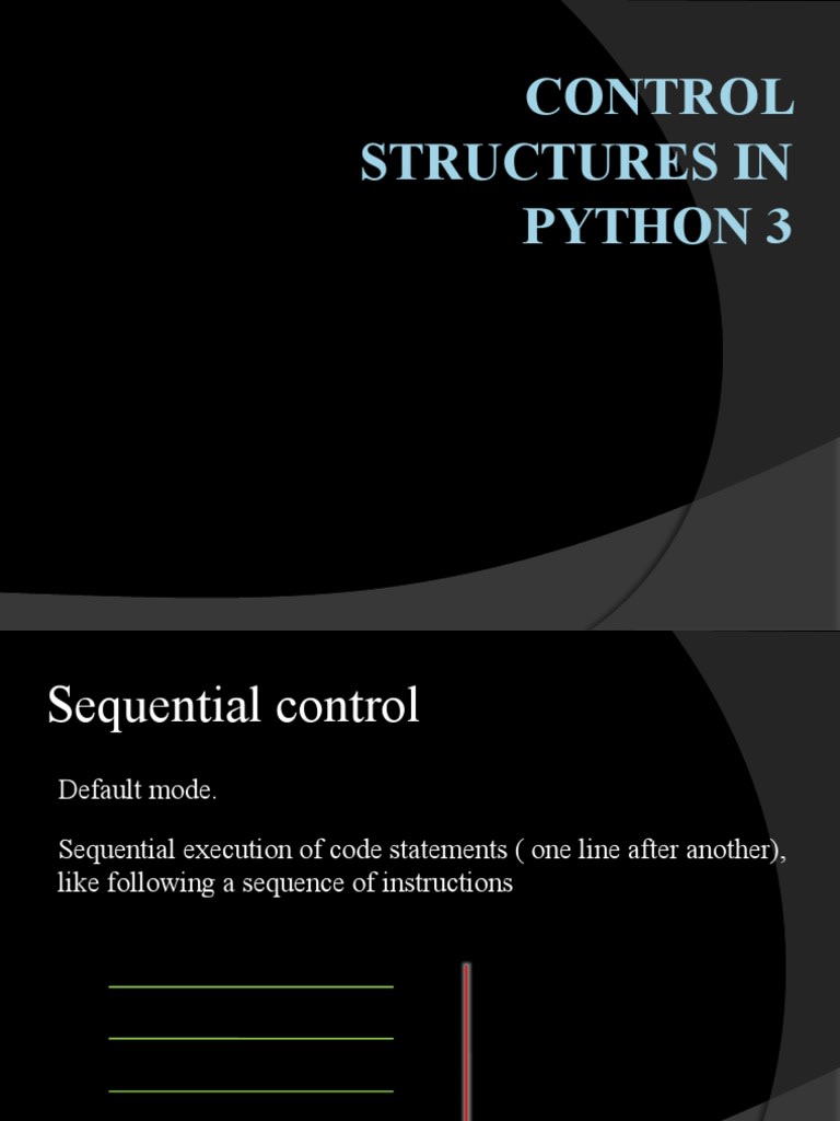 Control Structures Python 3 | PDF