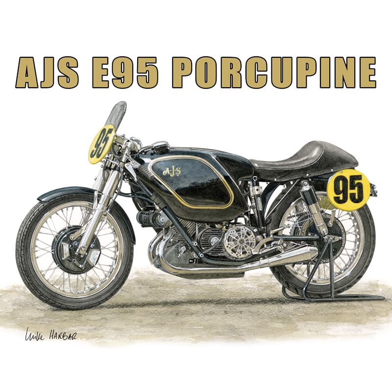 AJS E95 Porcupine 500cc 1954 – Jeebsters Nostalgic Signs