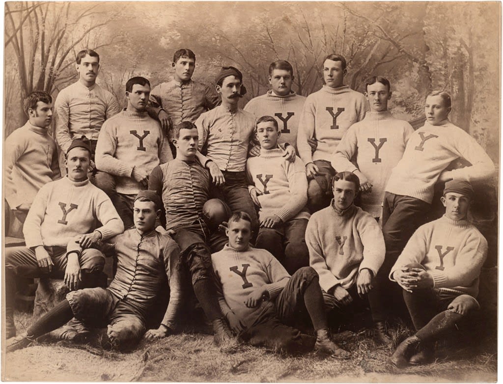 1885 Yale Bulldogs Football Team Photograph