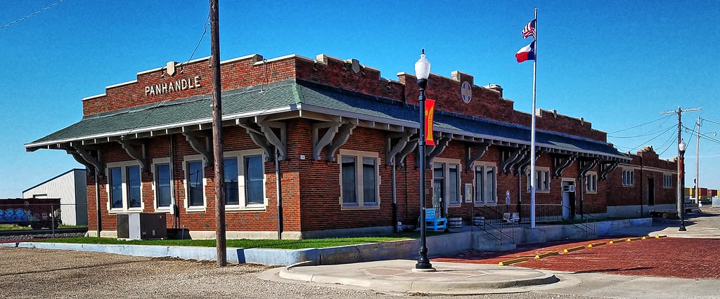 Atchison, Topeka and Santa Fe Railway Depot- Panhandle TX … | Flickr