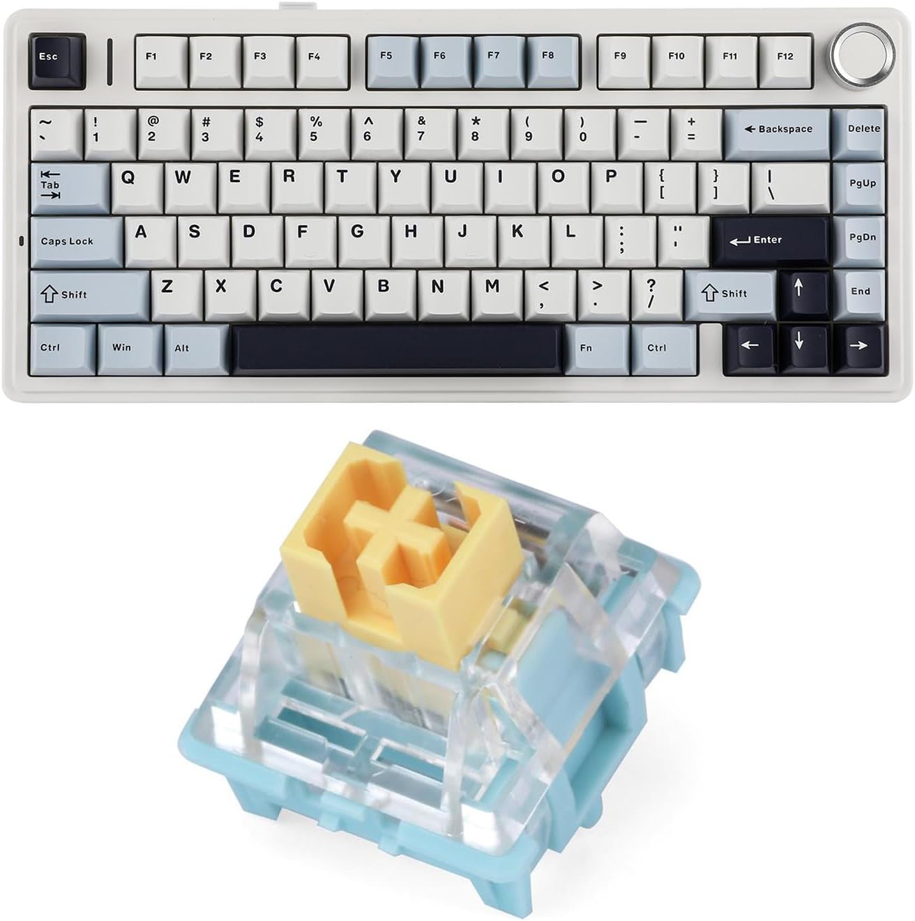 EPOMAKER x Aula F75 Gasket Mechanical Keyboard with Five-Layer Padding ...