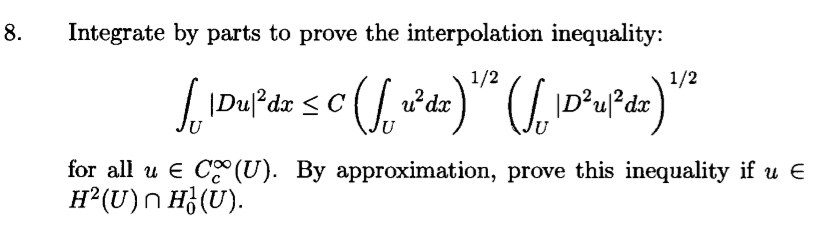 Solved 8. Integrate by parts to prove the interpolation | Chegg.com