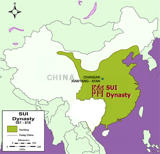 Sui Dynasty History 581 619 Timeline