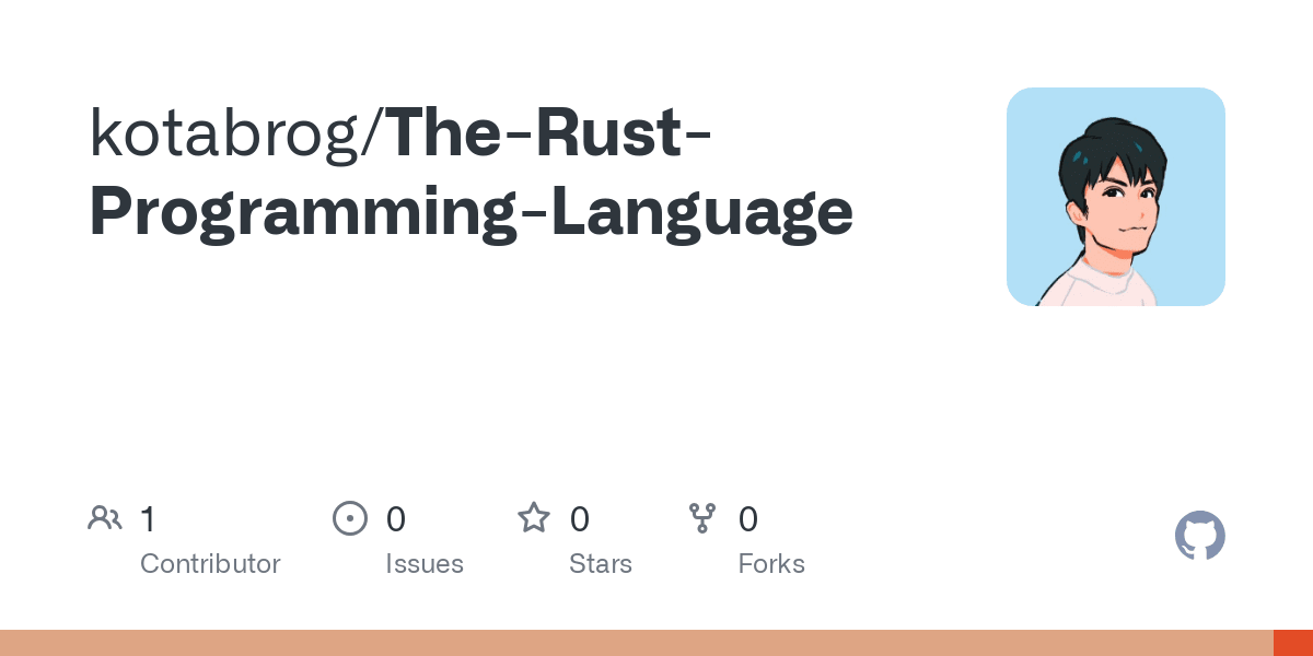 GitHub - kotabrog/The-Rust-Programming-Language