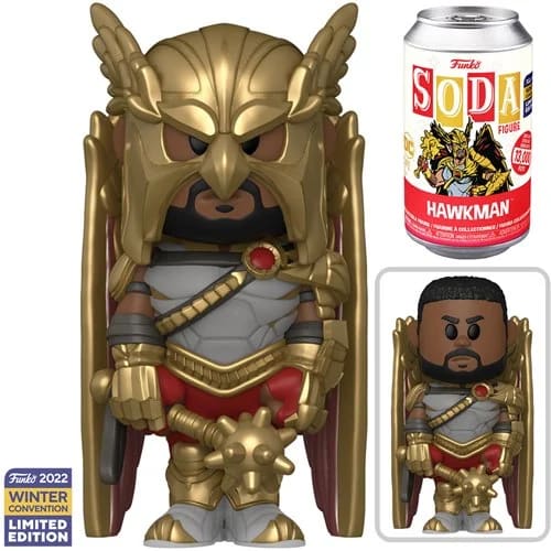 Black Adam Hawkman Vinyl Soda Figure - 2022 Convention Exclusive - Owls ...