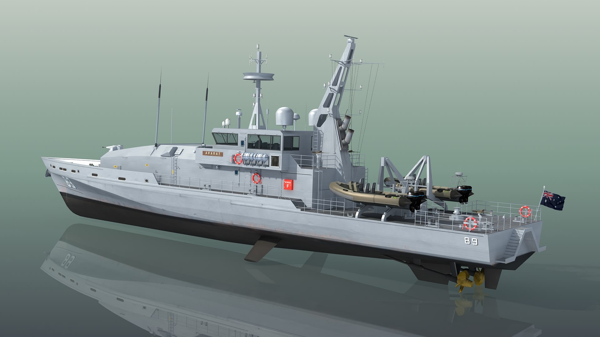 3D HMAS Ararat P89 Patrol Boat IMO 4512908 - TurboSquid 2192242