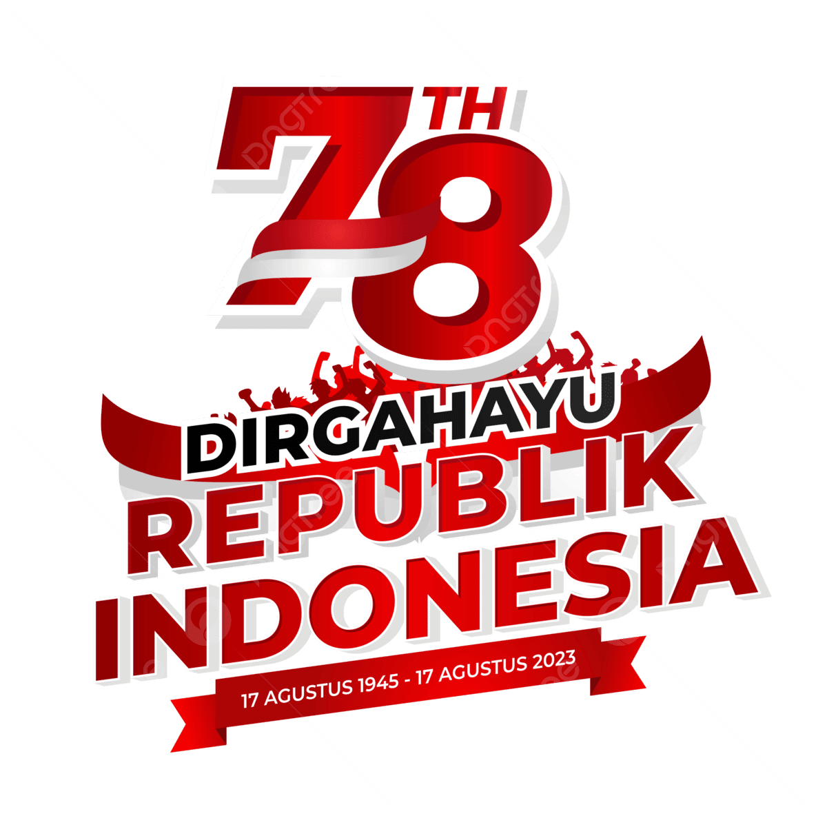 Logo Hut Ri Tahun Agustus Vektor Hari Kemerdekaan Indonesia | Sexiz Pix