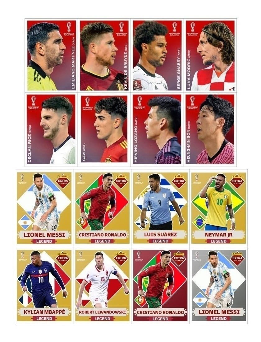 Arquivo Pdf Figurinhas Da Copa 2022 - Legends + Coca Cola | Studios Cat