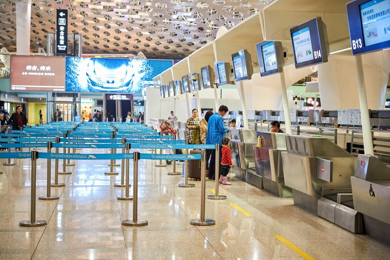 Shenzhen Bao an International Airport. Editorial Image - Image of ...