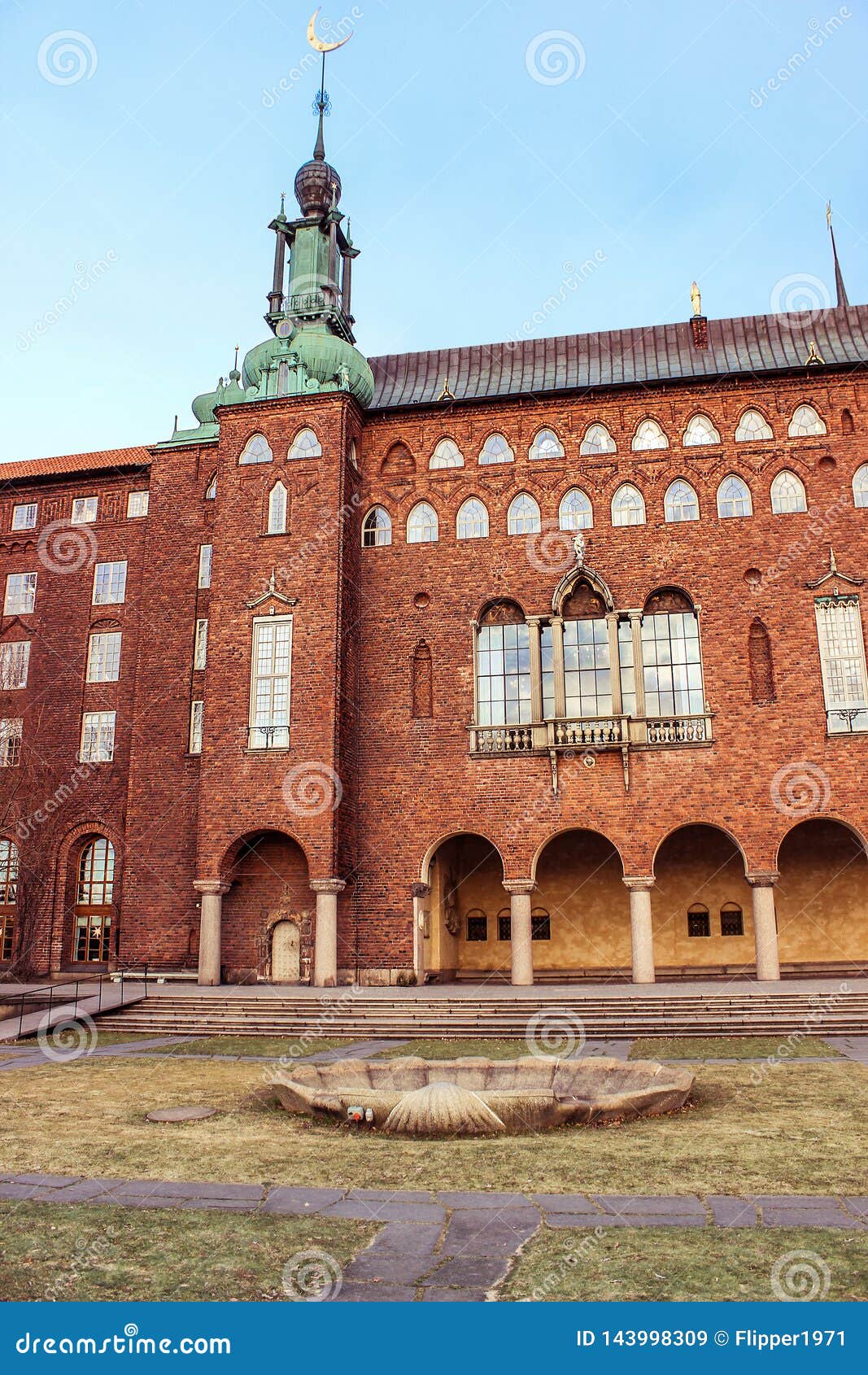 Stockholm City Hall, the Building of the Municipal Council Stock Image ...