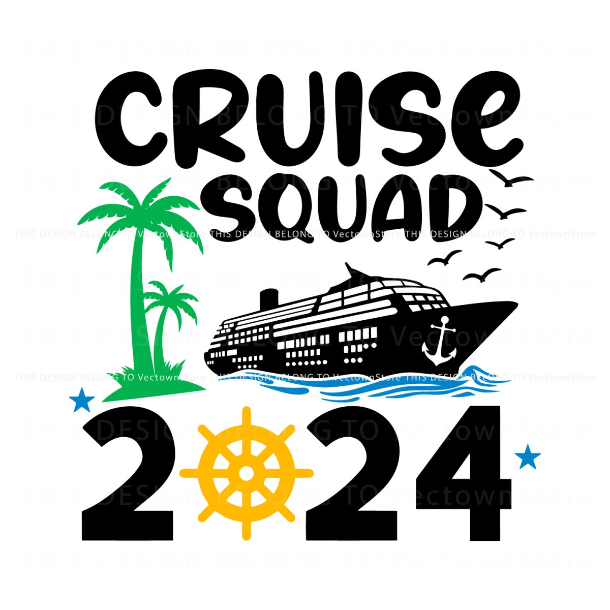 Vintage Cruise Squad 2024 SVG