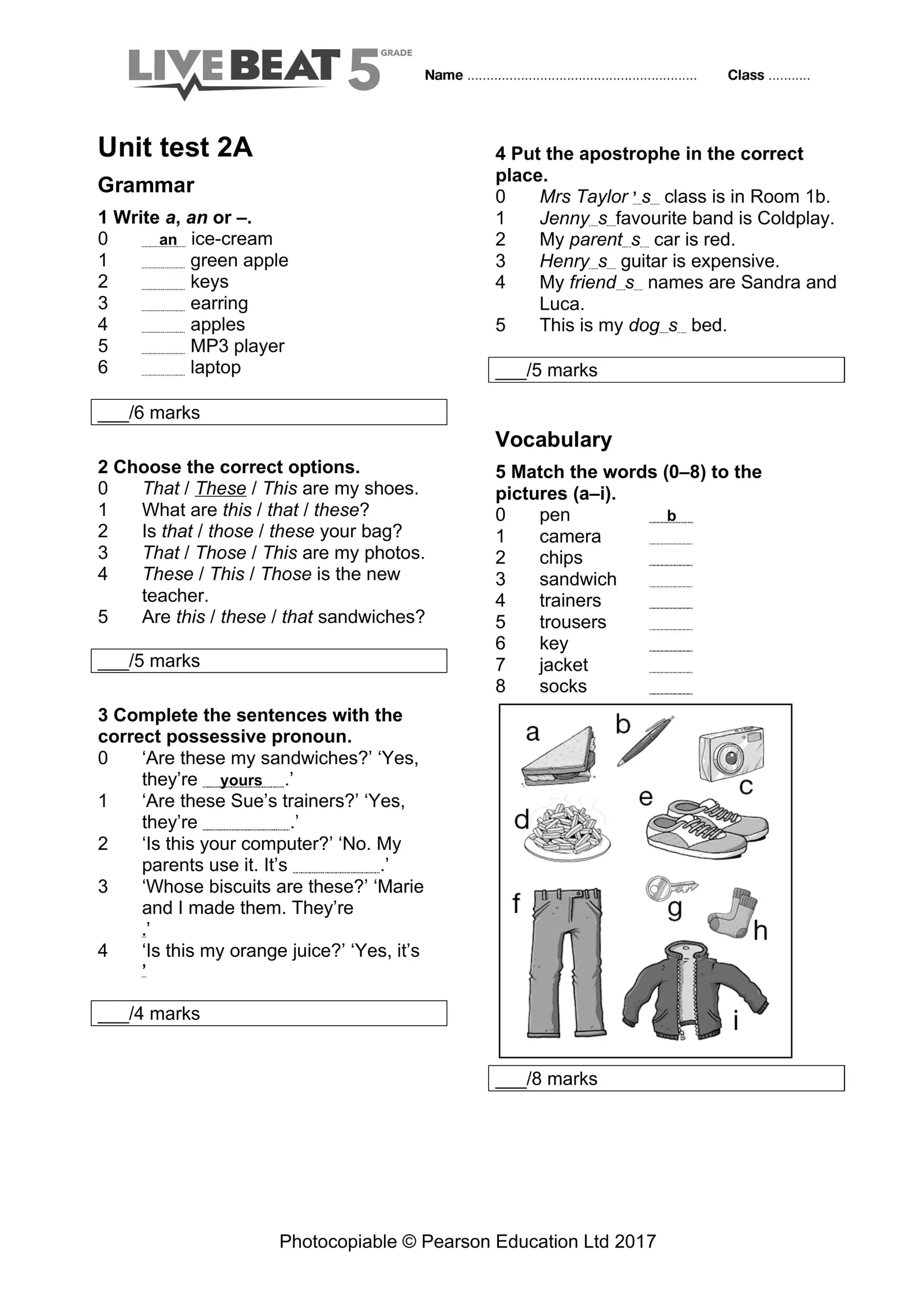 LB 5th Unit test 02A Interactive Worksheet – Edform - Worksheets Library