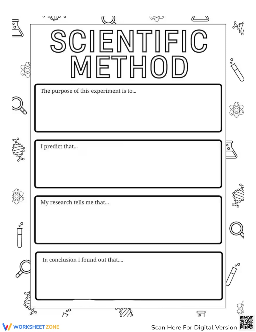 Free Scientific Method Worksheet Printable - Worksheets Library