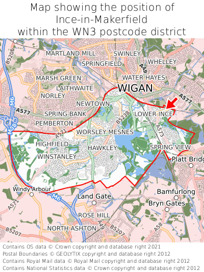 Where is Ince-in-Makerfield? Ince-in-Makerfield on a map