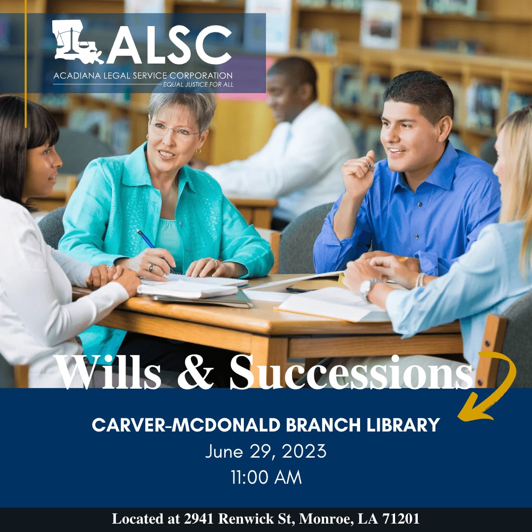 Carver-McDonald Branch Library | Wills and Successions - Acadiana Legal ...