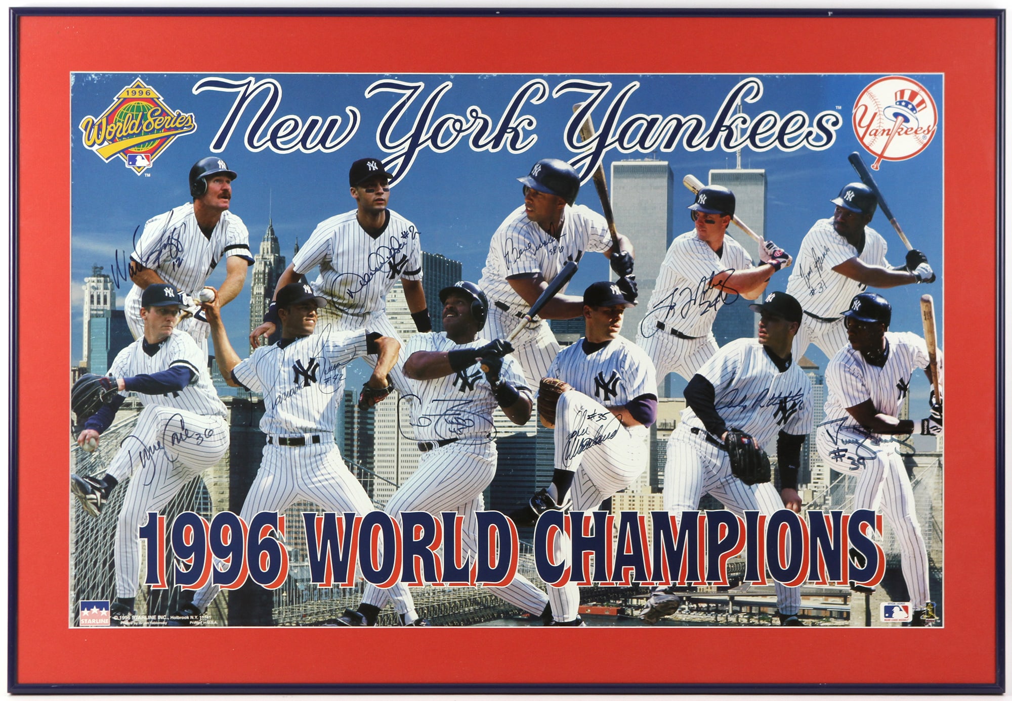 Lot Detail - 1996 New York Yankees World Series Champions Multi Signed ...