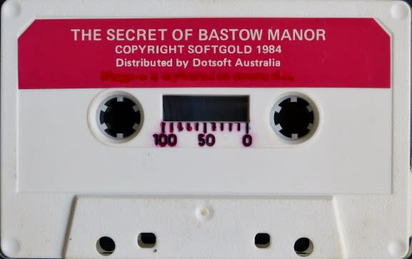 Computer Game Museum Display Case - Secret of Bastow Manor, The