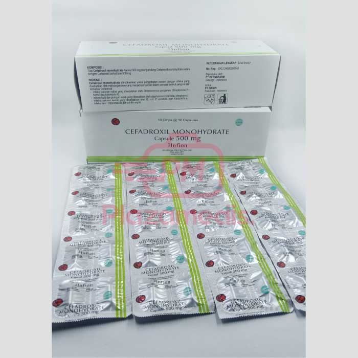 Cefadroxil 500 MG Kapsul Infion (Box) | Distributor Obat Obatan Murah