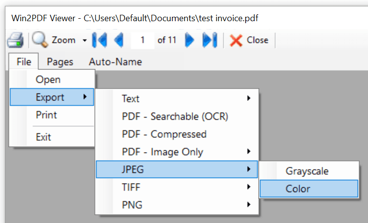 How To Export a PDF to JPEG